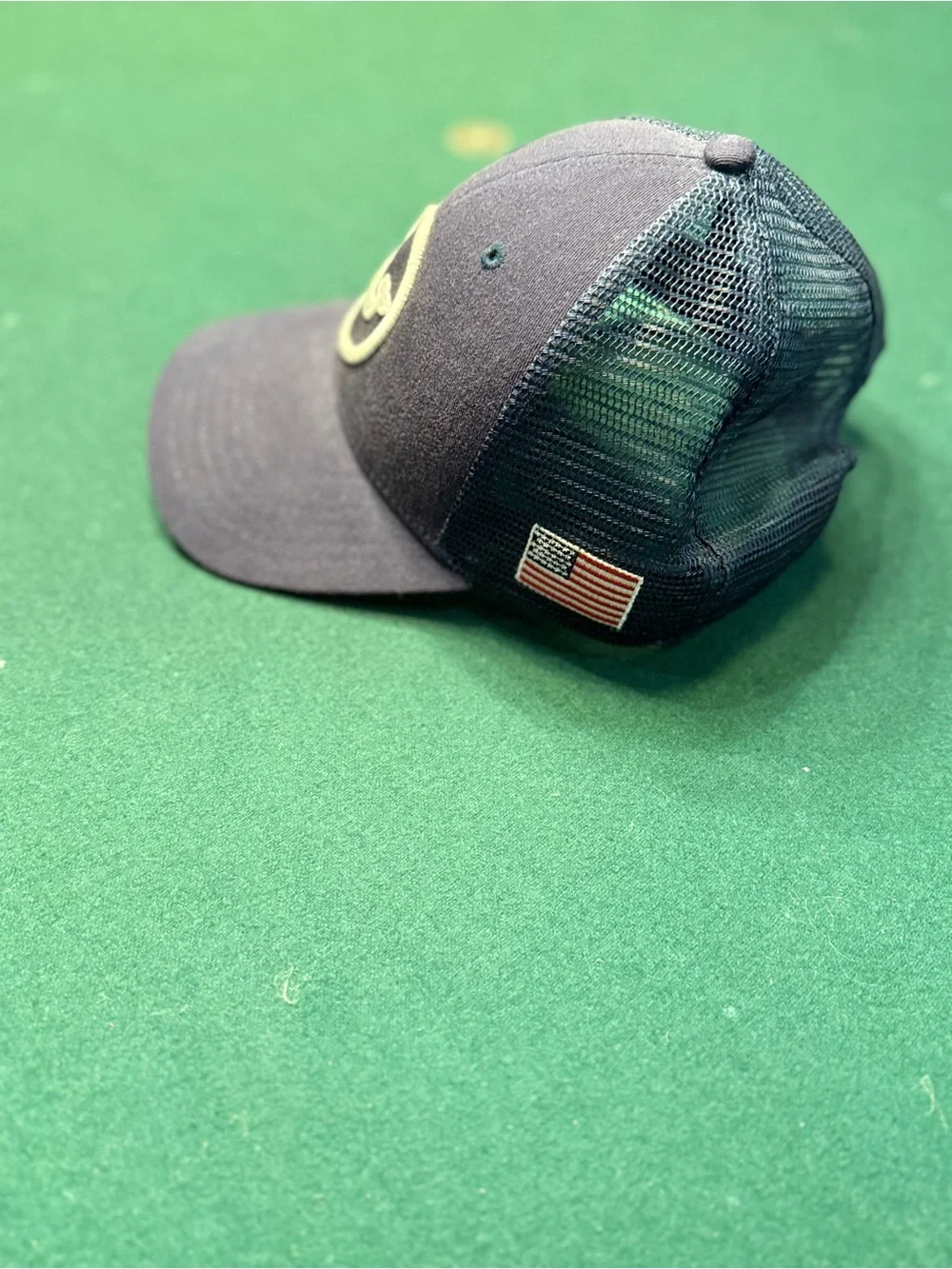 Vineyard Vines Navy Logo Mesh Back Cap